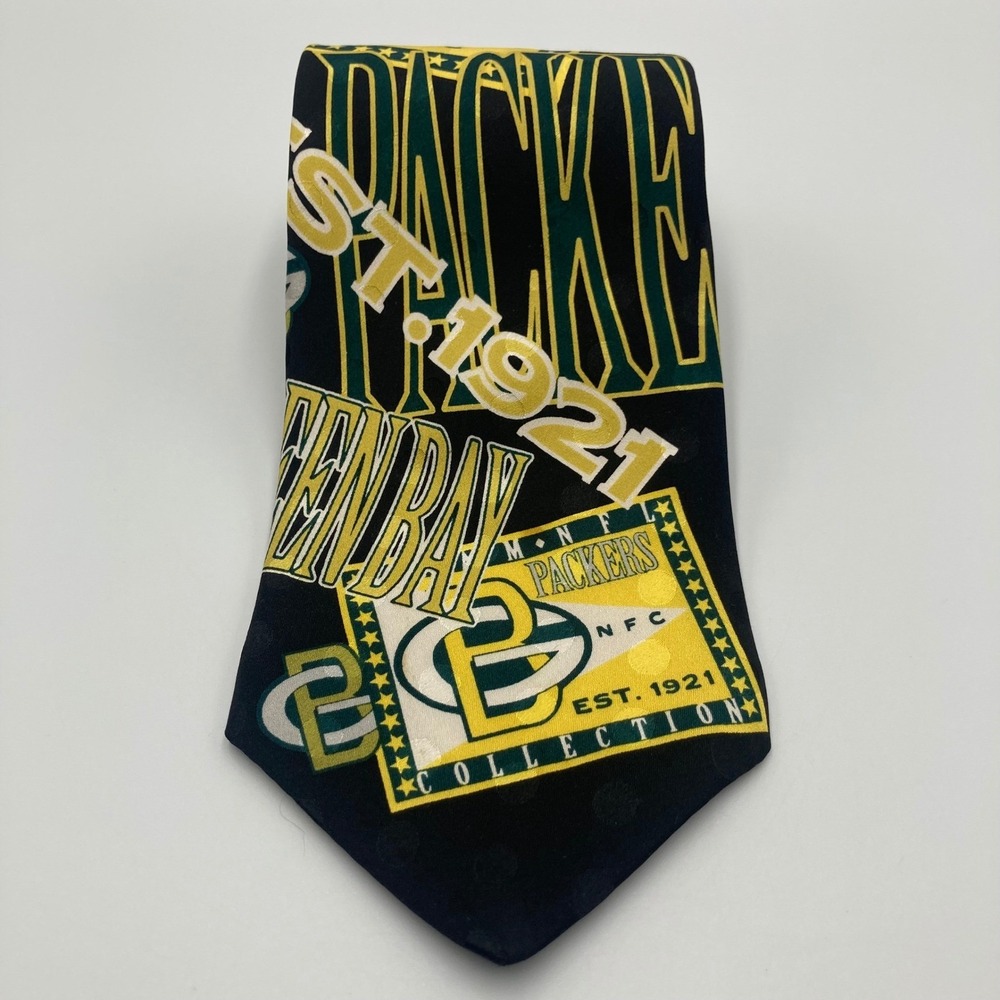 Vintage 1993 Green Bay Packers‎ NFL Silk Tie RM Sport Classic Collection